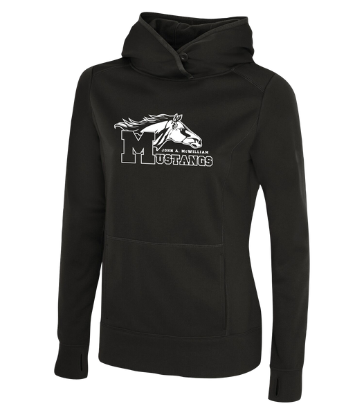 Mustang Staff Ladies Dri-Fit Hoodie With Printed Logo