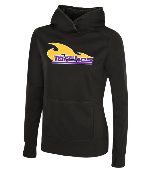 Torches Ladies Dri-Fit Hoodie With Printed Logo