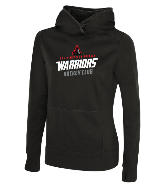 SWO Warriors Ladies Dri-Fit Hoodie With Embroidered Applique
