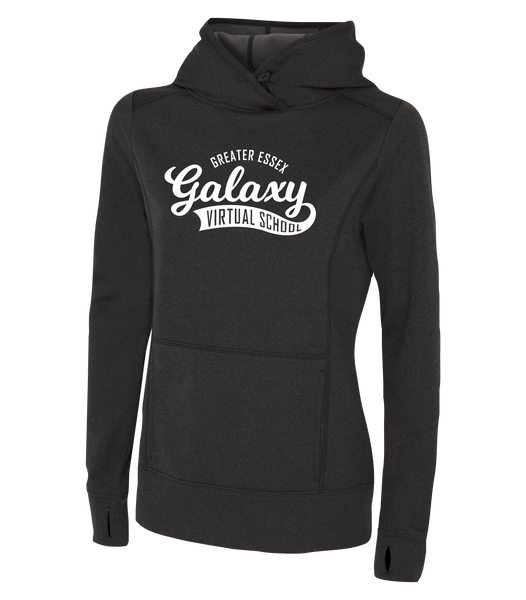 Galaxy Staff Ladies Dri-Fit Hoodie With Personalized Lower Back