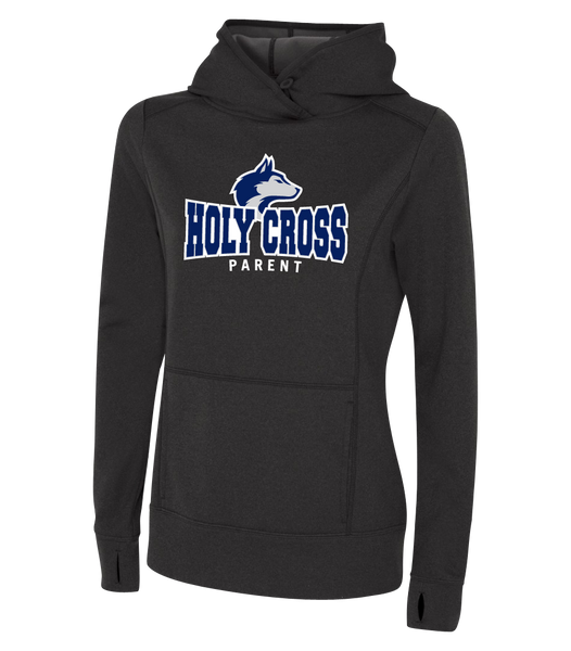 Huskies Parent Ladies Dri-Fit Hoodie With Embroidered logo