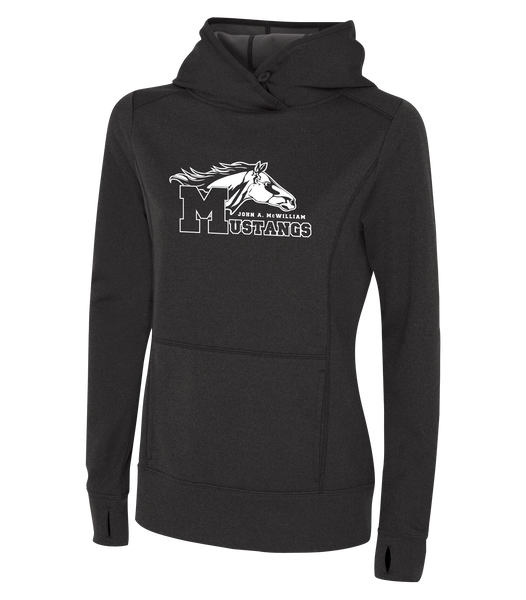 Mustang Staff Ladies Dri-Fit Hoodie With Printed Logo