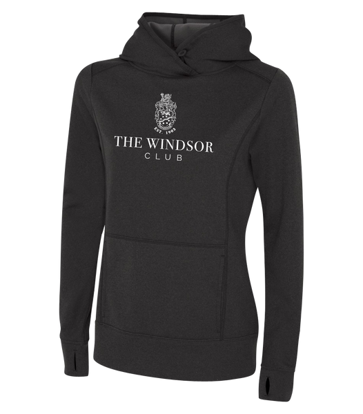 The Windsor Club Ladies Dri-Fit Sweatshirt with Embroidered Applique