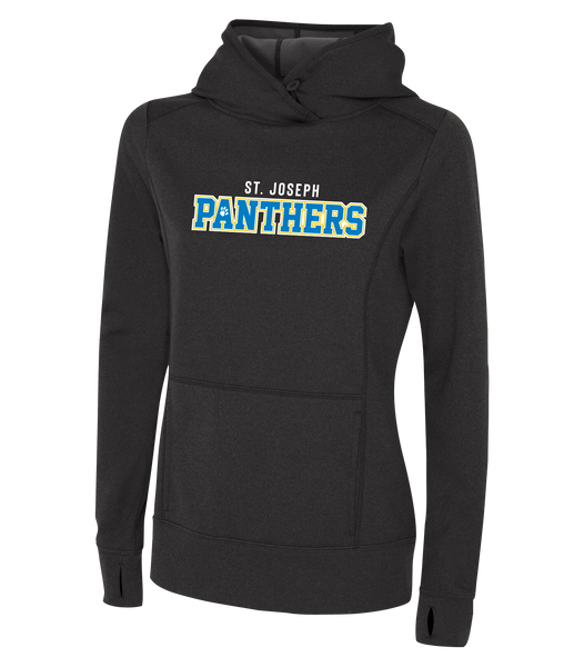 St. Joseph Staff Ladies Dri-Fit Hoodie With Personalized Lower Back