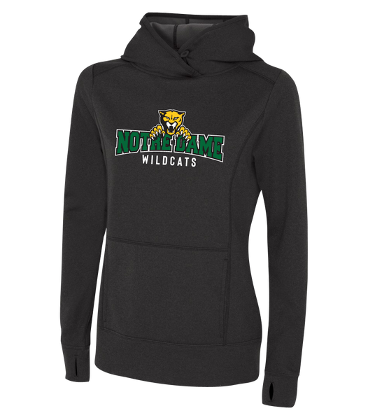 Wildcats Staff Ladies Dri-Fit Hoodie With Embroidered logo