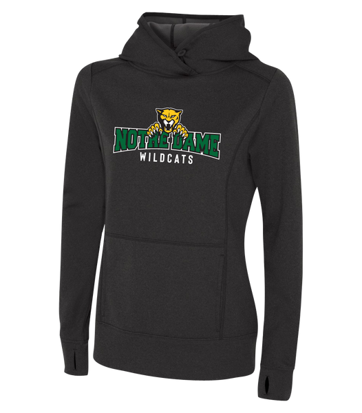 Wildcats Staff Ladies Dri-Fit Hoodie With Personalized Lower Back