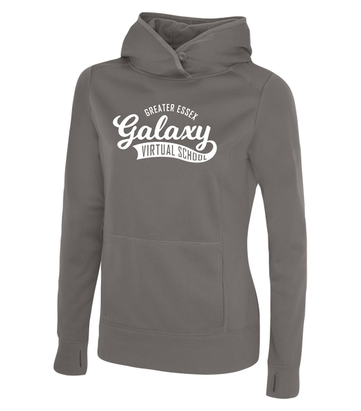 Galaxy Staff Ladies Dri-Fit Hoodie With Personalized Lower Back