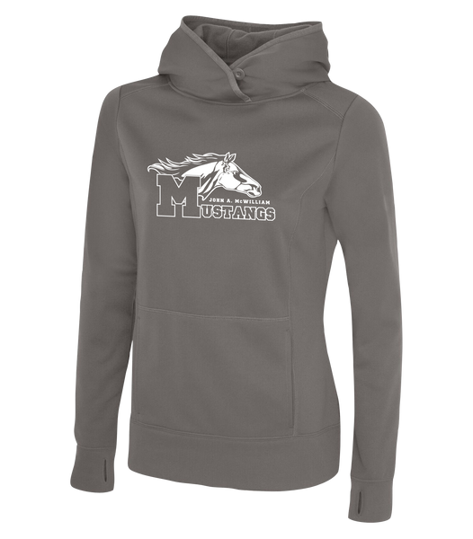 Mustang Staff Ladies Dri-Fit Hoodie With Printed Logo
