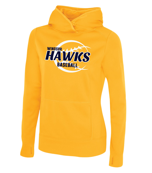 Hawks Baseball Ladies Dri-Fit Hoodie With Printed Logo