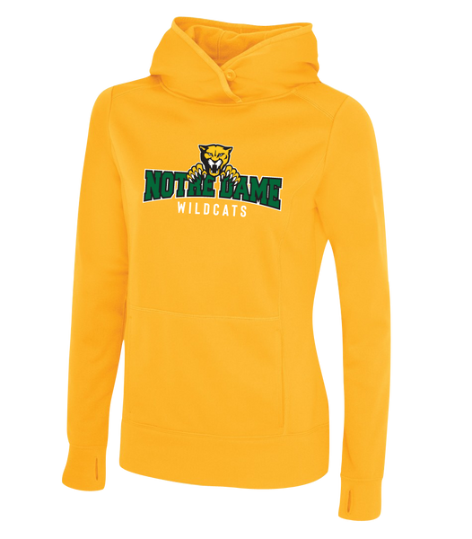 Wildcats Staff Ladies Dri-Fit Hoodie With Personalized Lower Back
