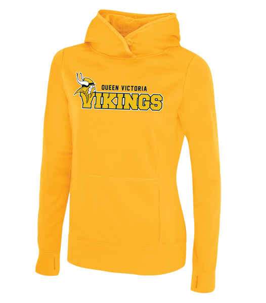 Queen Victoria Ladies Dri-Fit Hoodie With Personalized Lower Back