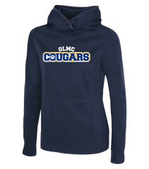 Cougars Staff Ladies Dri-Fit Hoodie With Personalized Lower Back