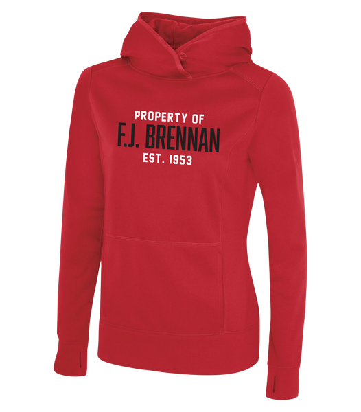 Property of F.J. Brennan Ladies Dri-Fit Sweatshirt with Printed Logo