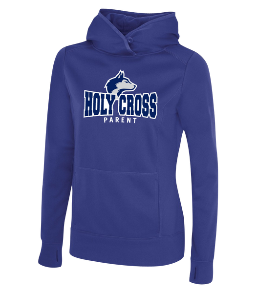 Huskies Parent Ladies Dri-Fit Hoodie With Embroidered logo