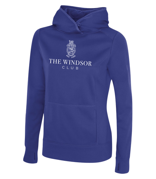 The Windsor Club Ladies Dri-Fit Sweatshirt with Embroidered Applique