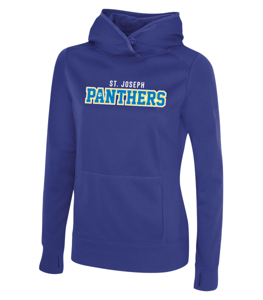 St. Joseph Staff Ladies Dri-Fit Hoodie With Personalized Lower Back