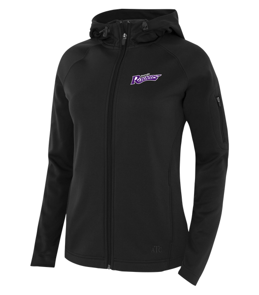 Roseville Ravens Staff Ladies Hooded Yoga jacket with Embroidered Logo