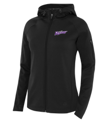 Roseville Ravens Staff Ladies Hooded Yoga jacket with Embroidered Logo