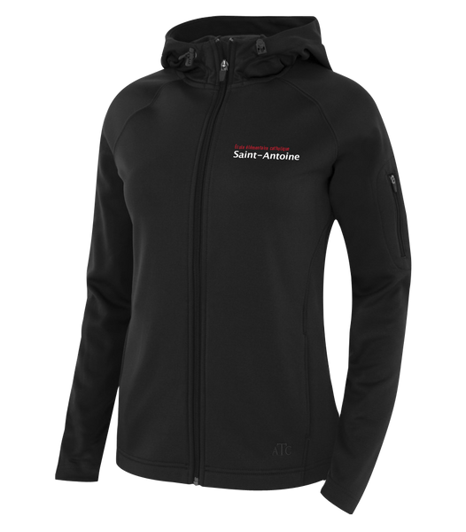 Saint-Antoine Staff Ladies Hooded Yoga jacket with Embroidered Logo