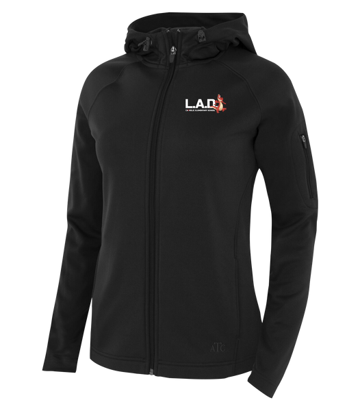 LAD Ladies Hooded Yoga jacket with Embroidered Logo