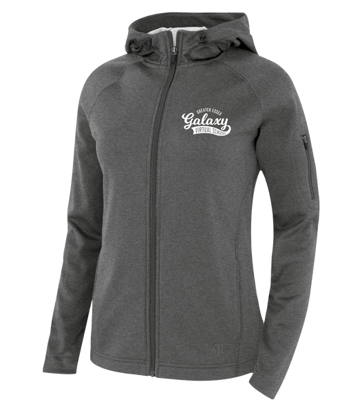 Galaxy Staff Ladies Hooded Yoga jacket with Embroidered Logo