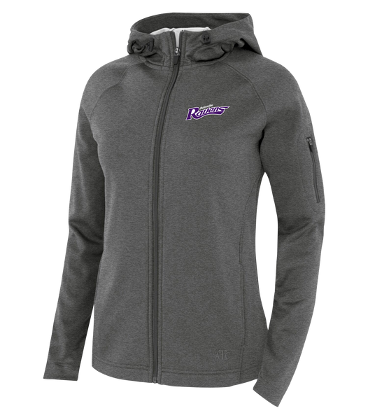 Roseville Ravens Staff Ladies Hooded Yoga jacket with Embroidered Logo