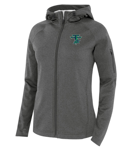 Talbot Trail Ladies Hooded Yoga jacket with Embroidered Logo