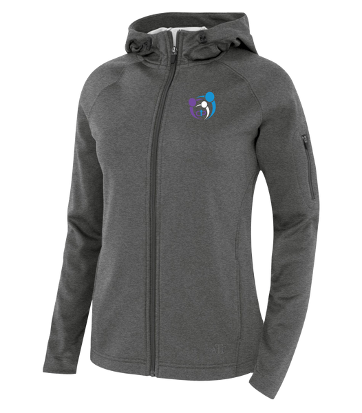 CPCO Ladies Hooded Yoga jacket with Embroidered Logo
