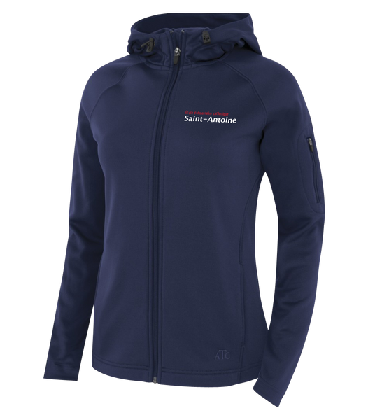 Saint-Antoine Staff Ladies Hooded Yoga jacket with Embroidered Logo