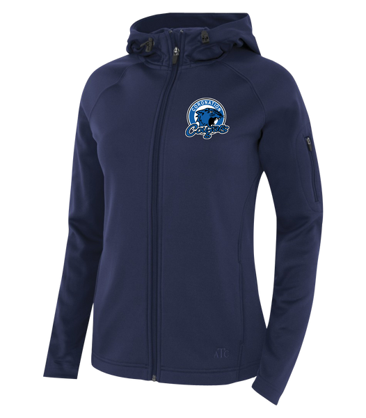 Cougars Staff Ladies Hooded Yoga jacket with Embroidered Logo