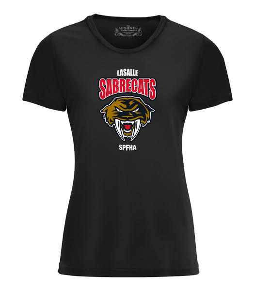 Sabrecats Performance Ladies Tee with Full Colour Printing