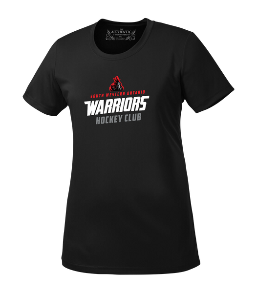 SWO Warriors Ladies Dri-Fit T-Shirt with Printed Logo