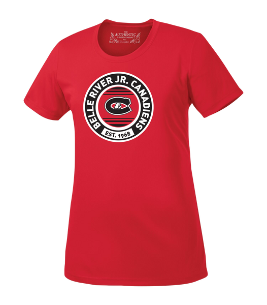 Belle River Jr Canadiens Ladies Dri-Fit T-Shirt with Printed Logo