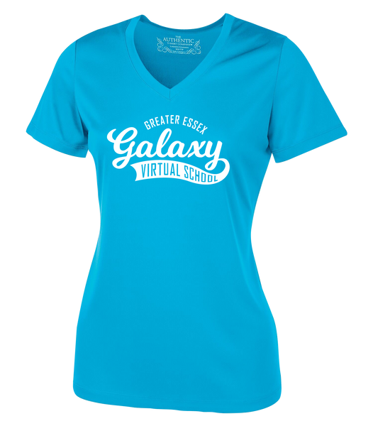 Galaxy Staff Ladies 'Alternate Script' Dri-Fit Short Sleeve