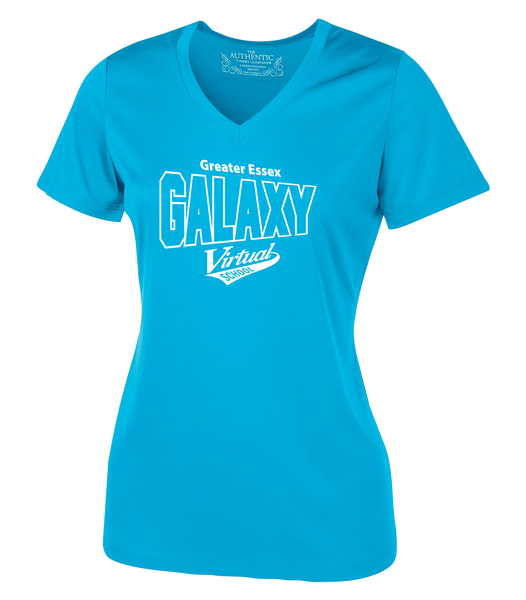 Galaxy Virtual School Staff Ladies 'Alternate Script' Dri-Fit Short Sleeve
