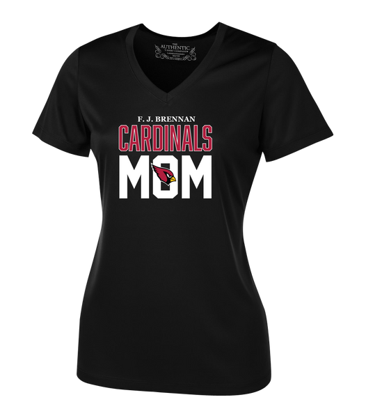 Cardinals Mom Ladies Dri-Fit Short Sleeve