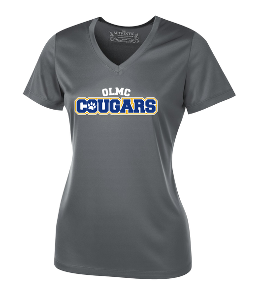 Cougars Staff Ladies Dri-Fit Short Sleeve