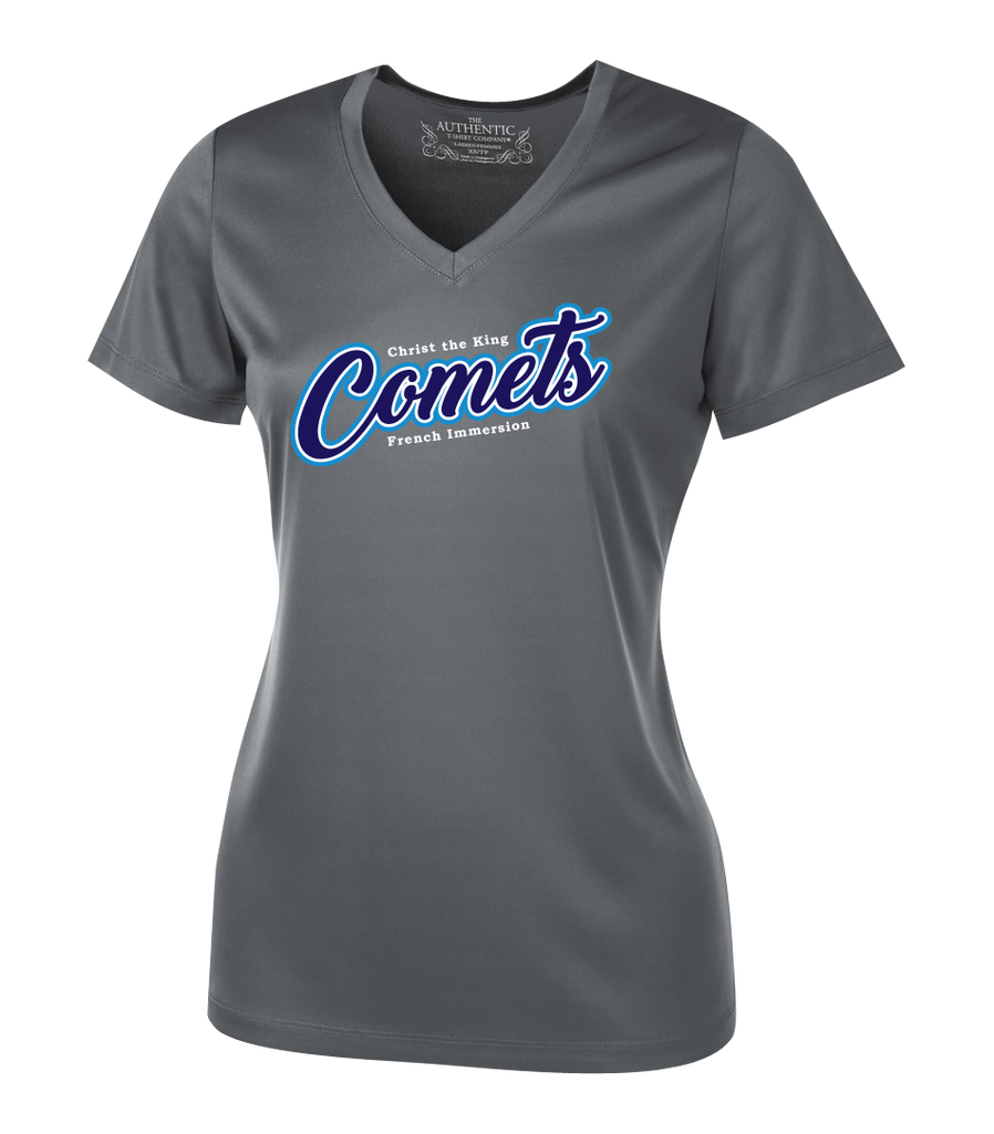 Comets Script Comets Script Ladies Dri-Fit Short Sleeve with Printed Logo – Wear it Proud