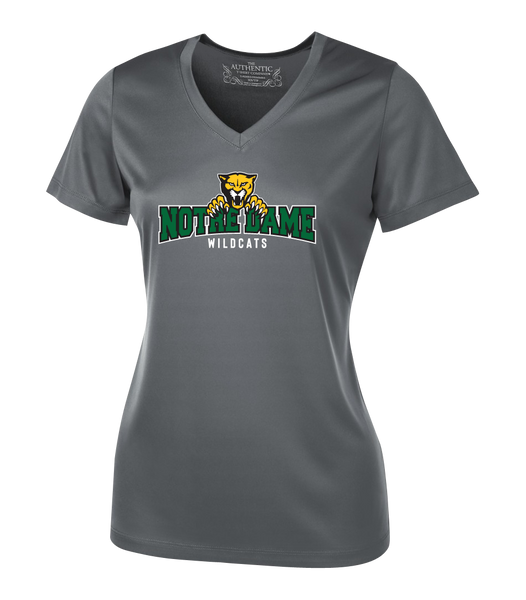 Wildcats Staff Ladies 'Alternate Script' Dri-Fit Short Sleeve