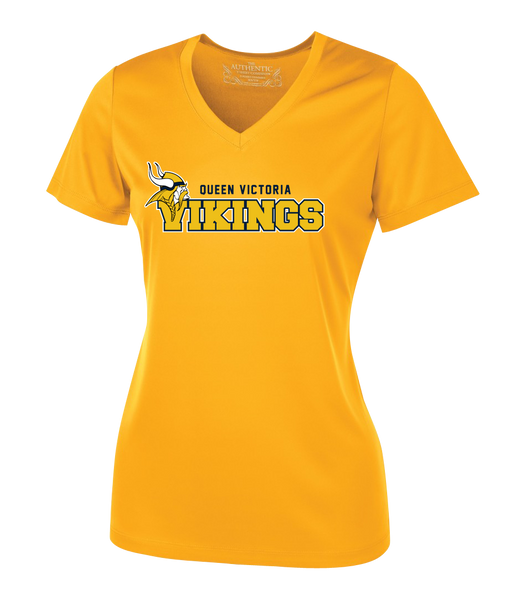 Queen Victoria Staff Ladies 'Alternate Script' Dri-Fit Short Sleeve