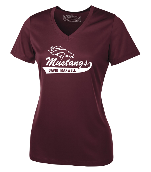Mustangs Staff Ladies 'Alternate Script' Dri-Fit Short Sleeve