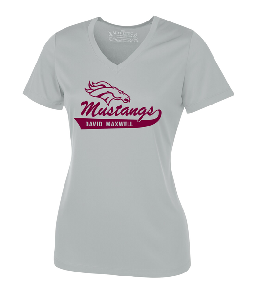 Mustangs Staff Ladies 'Alternate Script' Dri-Fit Short Sleeve
