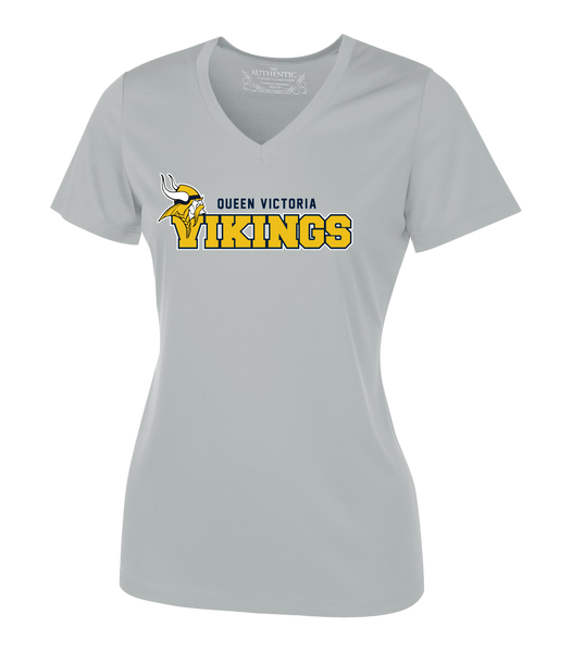 Queen Victoria Staff Ladies 'Alternate Script' Dri-Fit Short Sleeve