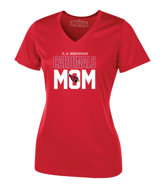 Cardinals Mom Ladies Dri-Fit Short Sleeve