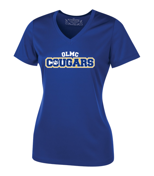 Cougars Staff Ladies Dri-Fit Short Sleeve
