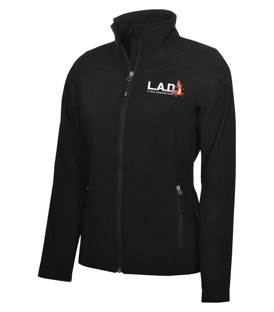 LAD Ladies Water Repellent Soft Shell Jacket with Left Chest Embroidered Logo