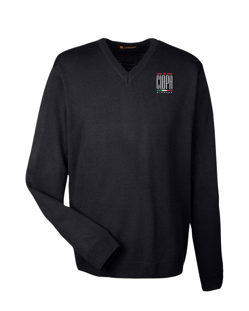 CIBPA Windsor Adult V-Neck Sweater with Embroidered Logo