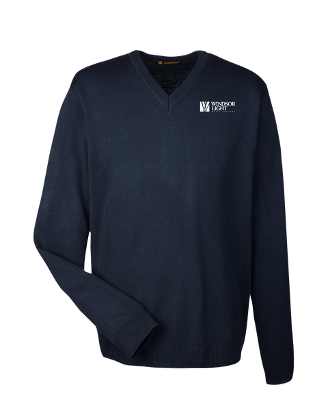 Windsor Light Music Theatre Adult V-Neck Sweater with Embroidered Logo