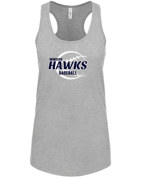Hawks Baseball Ladies Ideal Racerback Tank