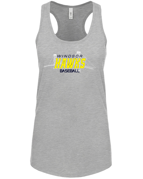 Windsor Hawks Baseball Ladies Ideal Racerback Tank